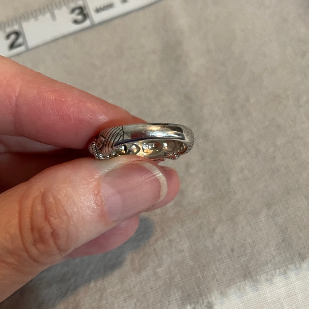 Judith Ripka SS pearl ring - Picture 7 of 7